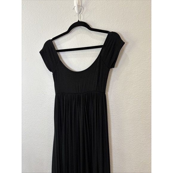 Rachel Pally Isa Black Cap Sleeve Empire Maxi Dress - Size XS - Picture 2 of 8